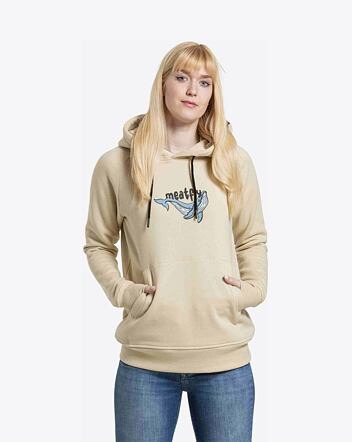 Dámska mikina Meatfly Watani, Beige Whale