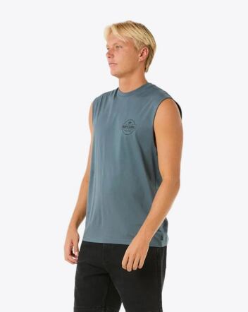 Pánske tielko Rip Curl Stapler Muscle, Pine Night