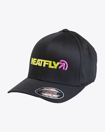 Šiltovka Meatfly Zedd Flexfit, Lime / Black