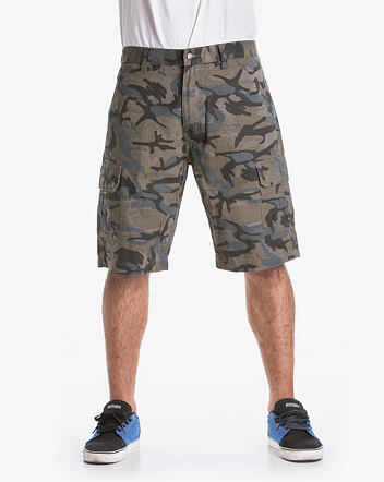 Nugget Genius Cargo 18 Shorts, D - Grey Camo