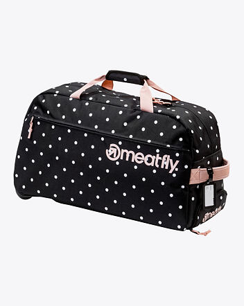 Cestovná taška Meatfly Gail, White Dot/Powder Pink, 42 L