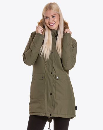 Dámska zimná bunda Meatfly Amber Parka, Moss Green