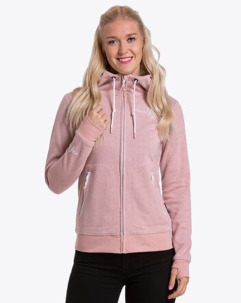 Dámska technická mikina Meatfly Omni, Pink Heather