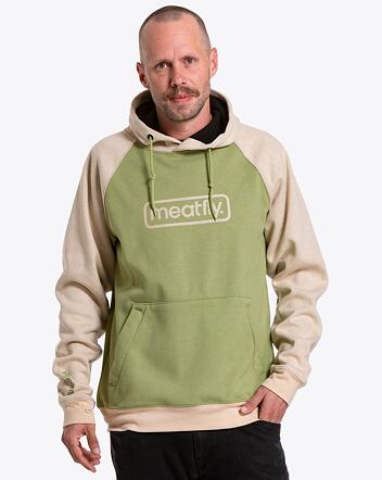 Pánska technická mikina Meatfly Gravel, Forest Green / Sand
