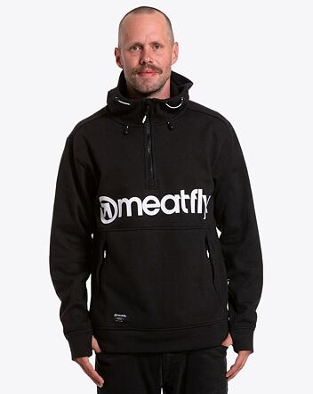 Pánska technická mikina Meatfly Tason, Black