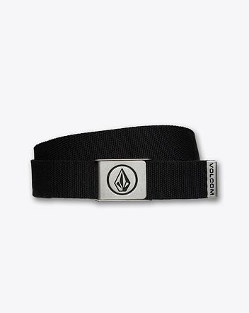 Pánsky opasok Volcom Circle Web Belt, Black