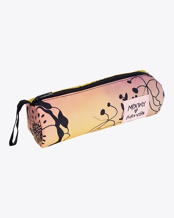 Puzdro Meatfly X Pura Vida Basic Case, Peach Flowers