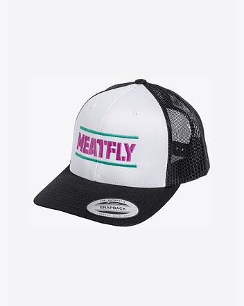 Šiltovka Meatfly Docker Trucker, White / Magenta