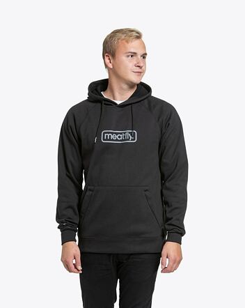 Pánska technická mikina Meatfly Gravel, A - Black