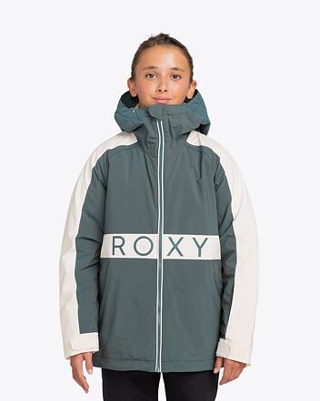 Detská SNB & SKI bunda Roxy Snowmist Girl, Sea Pine