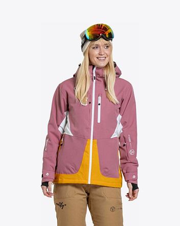 Dámska SNB & SKI bunda Meatfly Gaia, Dusty Rose / Sunflower