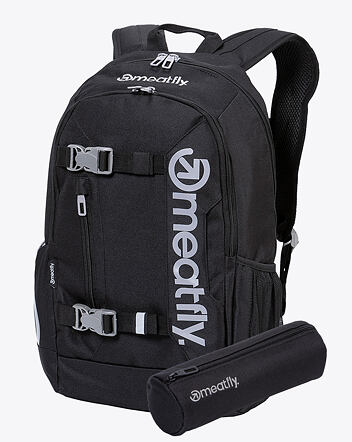 Batoh Meatfly Basejumper, Black, 22 L + Peračník ZADARMO