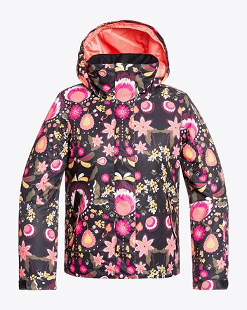 Bunda Roxy Jetty Girl Jk - FW19, True Black Folk Winter
