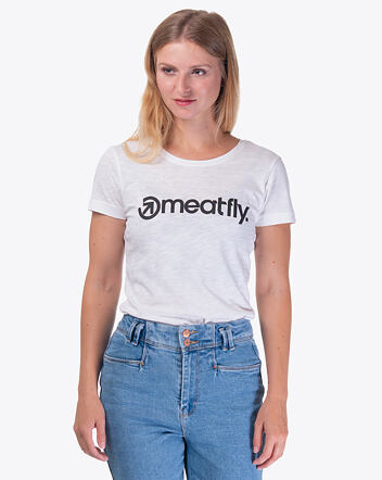Dámske tričko Meatfly Ladies MF Logo, B - White