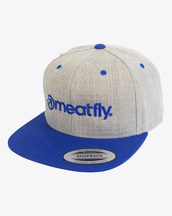Pánska šiltovka Meatfly Flanker Snapback, Royal Blue/Grey Heather