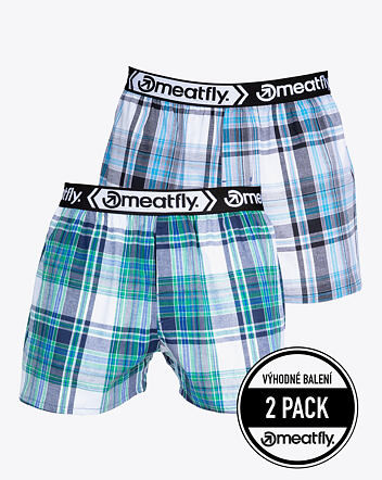Pánske trenírky Meatfly Gigi, Green/Black