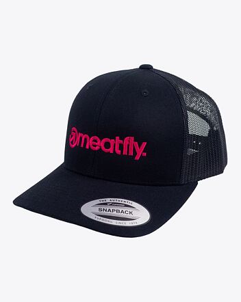 Pánska šiltovka Meatfly MF Logo Trucker, Pink/Black