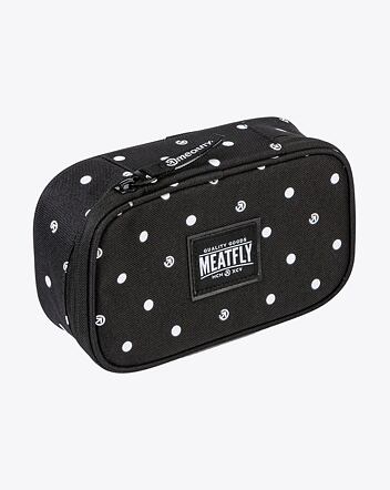 Peračník Meatfly XL Pencil Case, Black Dots