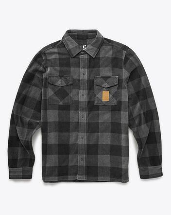 Pánska košeľa Etnies Woodsman Fleece, Charcoal