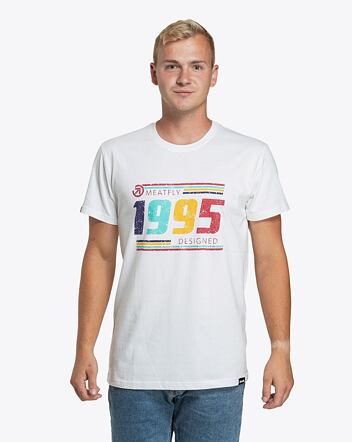Pánske tričko Meatfly 1995, White