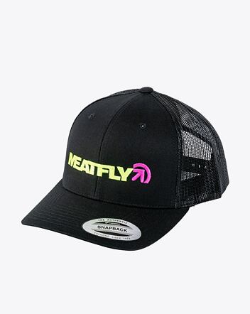 Šiltovka Meatfly Percy Trucker Snapback, Lime / Black