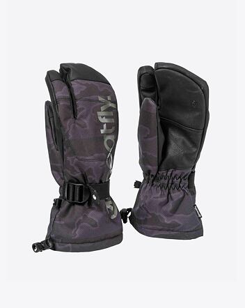Pánske rukavice Meatfly Limp, Morph Black