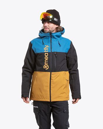 Pánska SNB & SKI bunda Meatfly Manifold, Wood/Blue