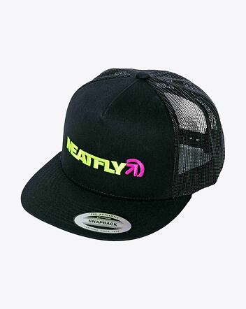 Šiltovka Meatfly Percy Trucker Snapback, Lime / Black