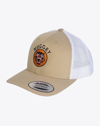 Šiltovka Nugget Skate Trucker Yupoong, B - Khaki, White