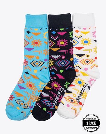 Ponožky Meatfly Lexy Triple Pack, Aztec