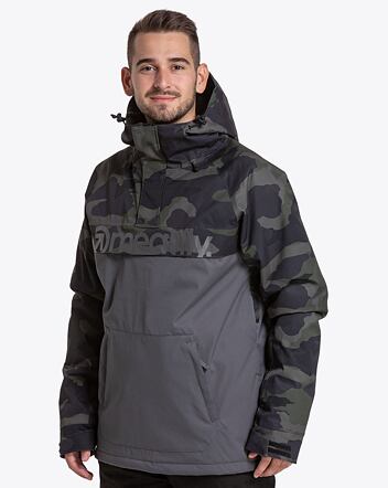 Pánska SNB & SKI bunda Meatfly Slinger Premium, Rampage Camo/Dark Grey