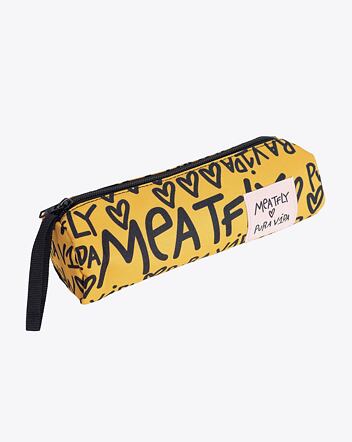 Puzdro Meatfly X Pura Vida Basic Case, Yellow/Black