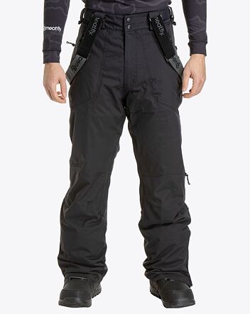 Pánske SNB & SKI nohavice Meatfly Gnar, Black