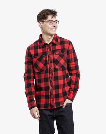 Pánska košeľa Meatfly Hunt 2.0 Premium, Red