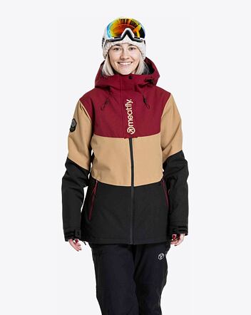Dámska SNB & SKI bunda Meatfly Kirsten, Beet Red/Black