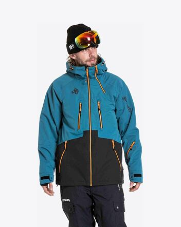 Pánska SNB & SKI bunda Meatfly Cronos, Black/Deep Ocean
