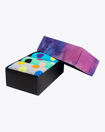 Ponožky Meatfly Lexy Gift Pack, Grey Dots