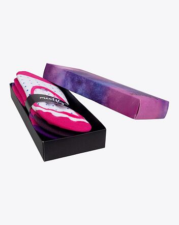 Ponožky Meatfly Low Socks Gift Pack, Fuchsia Dots