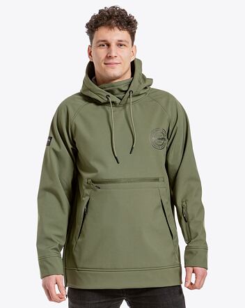Pánska softshell bunda Meatfly Jax, Olive