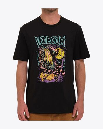 Pánske tričko Volcom Fa Max Sherman 2 Sst, Black