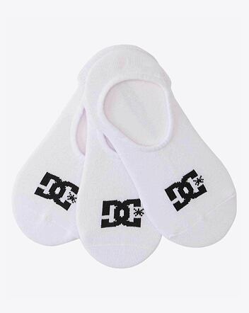 Pánske ponožky DC Shoes SPP DC Liner 3P, Snow White