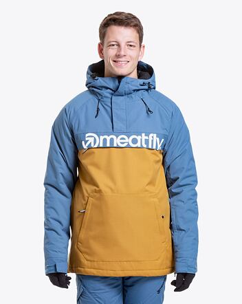 Pánska SNB & SKI bunda Meatfly Slinger, Wood/Slate Blue