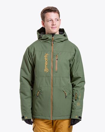 Pánska SNB & SKI bunda Meatfly Helios, Bronze Green