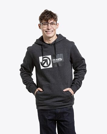 Pánska mikina Meatfly Spencer, Charcoal Heather