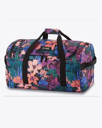 Cestovná taška Dakine Eq Duffle, Black Tropidelic, 50 L