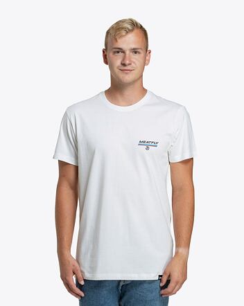 Pánske tričko Meatfly Racing Spirit, White