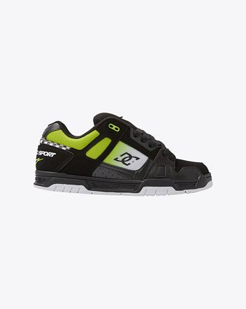 Pánske topánky DC Shoes Stag, Black/Green/White