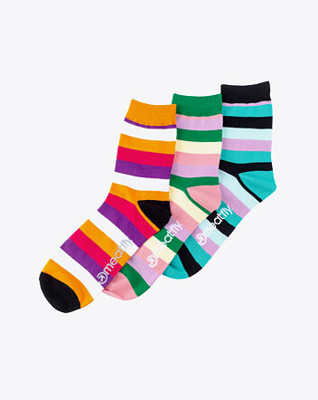 Ponožky Meatfly Light Small Stripes socks - S19, Triple pack