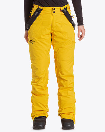 Snowboardové nohavice Meatfly Foxy, E - Yellow Stripe