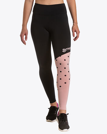 Dámske legíny Meatfly Arabel, Pink/Black